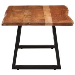 Berkfield Home Coffee Table 110x55x40 cm Solid Wood Acacia in Brown - Size: 110 x 55 x 40 cm - thumbnail 3