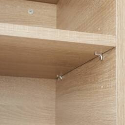 tectake Nightstand Dudley With 3 Shelves, Magnetic Door in Light Oak - thumbnail 3