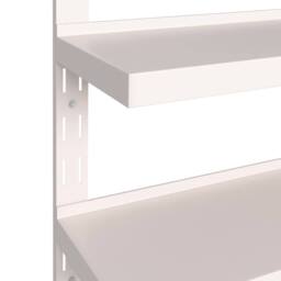 Berkfield Home 2-Tier Floating Wall Shelves 2 pcs Stainless Steel 300x30 cm in Grey - thumbnail 5