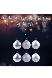 VFM e-Store Christmas Bauble Decoration Hanging Tree Ornament X 6 6cm Silver - thumbnail 3