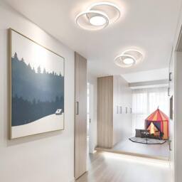 Goeco LED Ceiling Light, 42W, Modern, Round Lamp for Bedrooms, 40 cm, 4500 K in White - thumbnail 9