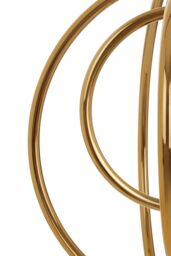 Orsina Gold Finish Pendant Light, Elliptical Stainless Steel Frame For Statement Lighting, Ceiling Light Fixture - thumbnail 5