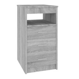 Berkfield Home Drawer Cabinet Grey Sonoma 40x50x76 cm Engineered Wood - Size: 40 x 50 x 76 cm - thumbnail 2