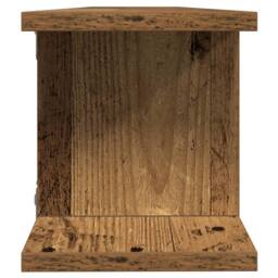 Berkfield Home Wall Shelves 2 pcs Old Wood 105x18x20 cm Engineered Wood in Brown - Size: 105 x 18 x 20 cm - thumbnail 6