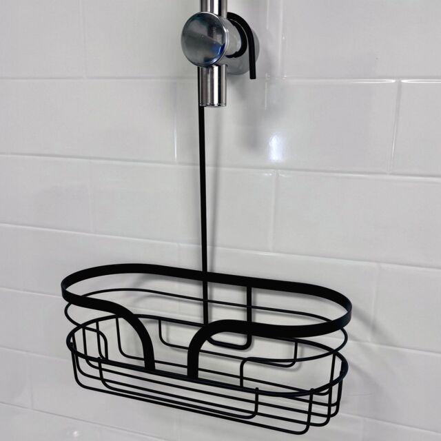 Showerdrape Dante Mini Hanging Shower Caddy in Black - image 1