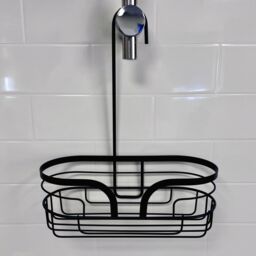 Showerdrape Dante Mini Hanging Shower Caddy in Black - thumbnail 2
