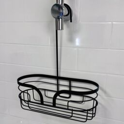 Showerdrape Dante Mini Hanging Shower Caddy in Black - thumbnail 1
