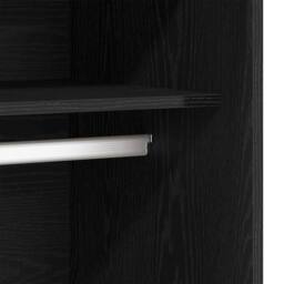 Berkfield Home Modern Black Oak Wardrobe 80 x 50 x 200 cm - Engineered Wood - thumbnail 8