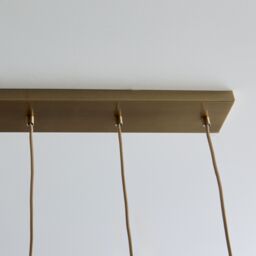 Pagazzi Branco 5 Light Antique Brass Pendant Bar in Gold - thumbnail 7