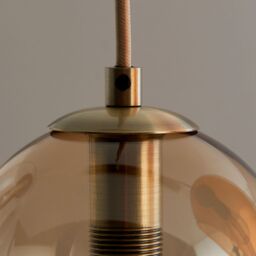 Pagazzi Branco 5 Light Antique Brass Pendant Bar in Gold - thumbnail 6