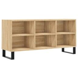 Berkfield Home TV Cabinet Sonoma Oak 103.5x30x50 cm Engineered Wood in Brown - thumbnail 1