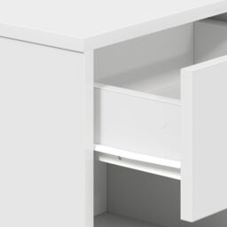 Berkfield Home Bedside Cabinet with Drawer White 39x28x41 cm - Size: 39 x 28 x 41 cm - thumbnail 8