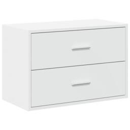 Berkfield Home Durable Cabinet with 2 Drawers White 60x31x40 cm Engineered Wood - Size: 60 x 31 x 40 cm - thumbnail 3
