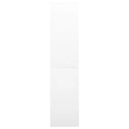 Berkfield Home Office Cabinet with Sliding Door White 90x40x180 cm Steel - Size: 90 x 40 x 180 cm - thumbnail 5