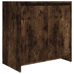 Berkfield Home Bathroom Cabinet Smoked Oak 60x33x61 cm Engineered Wood in Brown - Size: 60 x 33 x 61 cm - thumbnail 2
