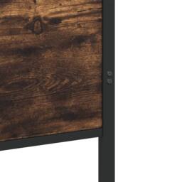 Berkfield Home Metal Bed Frame without Mattress Smoked Oak 120x200 cm in Brown - Size: Small Double - thumbnail 8