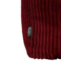 icon Amara Square Bean Bag Footstool, Corduroy in Burgundy - thumbnail 5