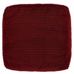 icon Amara Square Bean Bag Footstool, Corduroy in Burgundy - thumbnail 4