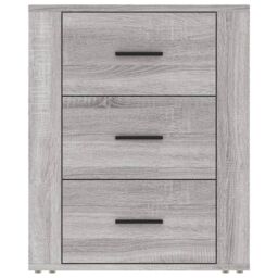 Berkfield Home Bedside Cabinet Grey Sonoma 50x36x60 cm Engineered Wood - Size: 50 x 36 x 60 cm - thumbnail 6
