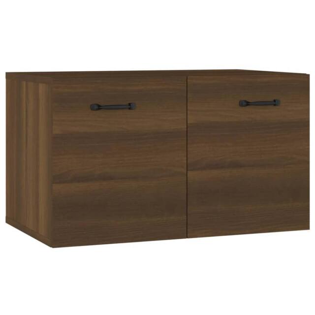 Berkfield Home Wall Cabinet Brown Oak 60x36.5x35 cm Engineered Wood - image 1