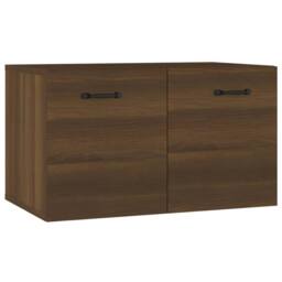 Berkfield Home Wall Cabinet Brown Oak 60x36.5x35 cm Engineered Wood - thumbnail 1