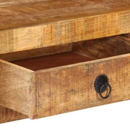 Berkfield Home TV Cabinet 110x30x40 cm Solid Mango Wood in Brown - Size: 110 x 30 x 40 cm - thumbnail 8