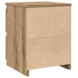 Berkfield Home Timeless Bedside Cabinets¬†2 pcs Aritisan Oak 30x30x40 cm Enginee in Brown - Size: 30 x 30 x 40 cm - thumbnail 8
