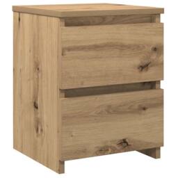 Berkfield Home Timeless Bedside Cabinets¬†2 pcs Aritisan Oak 30x30x40 cm Enginee in Brown - Size: 30 x 30 x 40 cm - thumbnail 5
