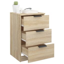 Berkfield Home Bedside Cabinets 2 pcs Sonoma Oak 40x36x65 cm in Brown - Size: 40 x 36 x 65 cm - thumbnail 5