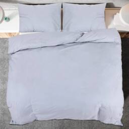 Berkfield Home Elegant Duvet Cover Set Grey 260x240 cm Light-weight Microfiber - thumbnail 5