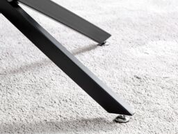 FurnitureboxUK Leonardo Rectangular Glass Coffee Table with Metal Angled Starburst Legs for Modern Living Rooms in Black - thumbnail 5