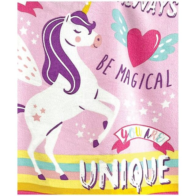 Home & Living Unicorn Microfibre Hooded Towel - image 1