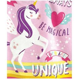 Home & Living Unicorn Microfibre Hooded Towel - thumbnail 1