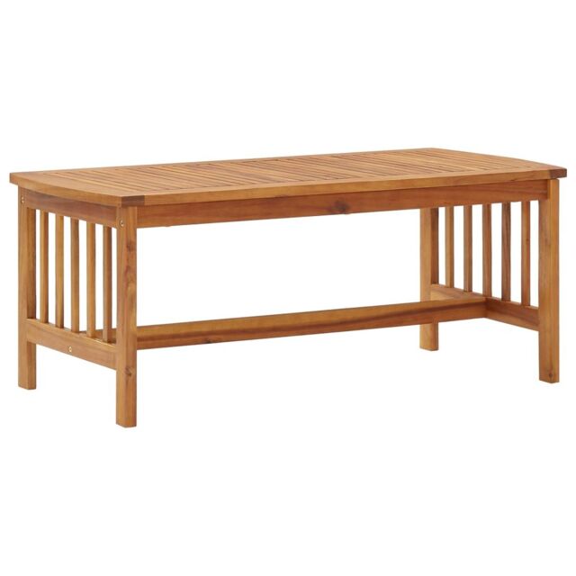 Berkfield Home Coffee Table 102x50x43 cm Solid Acacia Wood in Brown - Size: 102 x 50 x 43 cm - image 1