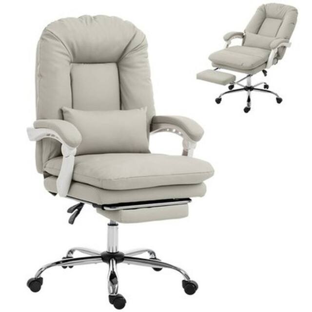 NESTLUNE Reclining Office Chair, Desk Chair in Grey - Size: 100 cm x 100 cm - image 1