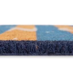 Kukoon Front Door Mat Christmas Décor Natural Coir Rug Let it Snow in Beige - Size: 45 cm x 70 cm - thumbnail 3