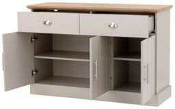 GFW Kendal Large Sideboard in Grey - thumbnail 3