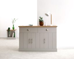 GFW Kendal Large Sideboard in Grey - thumbnail 1