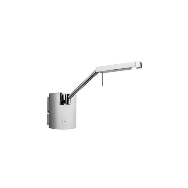 Netlighting Phuket Wall Lamp 1 Light 7W LED 3000K 600lm Polished Chrome in Grey - image 1