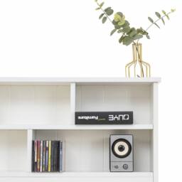 Merax White Wooden Storage Bed Frame with Bookcase Headboard & Drawer - Size: Single - thumbnail 5