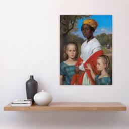 "Artery8 Wilhelm Marstrand Daughters & West Indian Nanny Wall Art Print - Size: W12"" x H16""" - thumbnail 4