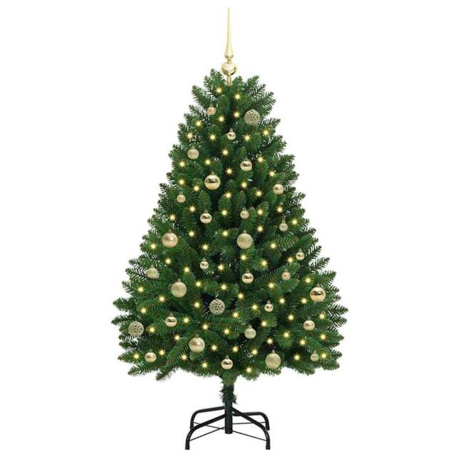 Berkfield Home Elegant Artificial Christmas Tree with Stand Green 150 cm PVC and - image 1