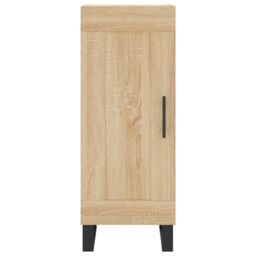 Berkfield Home Sideboard Sonoma Oak 34.5x34x90 cm Engineered Wood in Brown - thumbnail 5