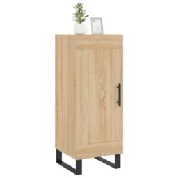 Berkfield Home Sideboard Sonoma Oak 34.5x34x90 cm Engineered Wood in Brown - thumbnail 3