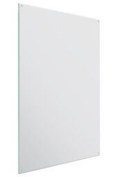 MirrorOutlet Circuitt 4mm Sheet Mirror Glass Polished Edges 4 Holes 100 x 70cm in Silver - Size: 1 Pack - thumbnail 3