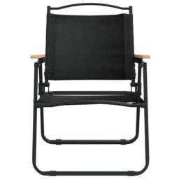 Berkfield Home Camping Chairs 2 pcs Black 54x55x78 cm Oxford Fabric - Size: 54 x 55 x 78 cm - thumbnail 4