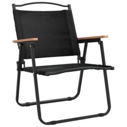 Berkfield Home Camping Chairs 2 pcs Black 54x55x78 cm Oxford Fabric - Size: 54 x 55 x 78 cm - thumbnail 3