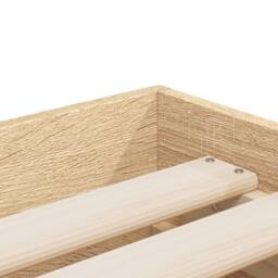 Berkfield Home Bed Frame with Drawers without Mattress Sonoma Oak 90x190 cm Single in Light Tan - thumbnail 9