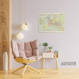 "Artery8 Peltier 1914 French Political Map of Europe Canvas Wall Art Print - Size: W24"" x H32""" - thumbnail 3