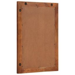 Berkfield Home Bathroom Mirror 50x70 cm Solid Wood Acacia & Glass - thumbnail 3